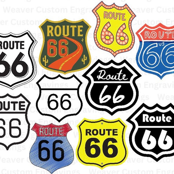 Route 66 Digital Vector Files SVG PNG PDF, Route 66 Sign Clipart, Route 66 Printable Wall Art File, Usa Freedom Adventure, Road 66 Images