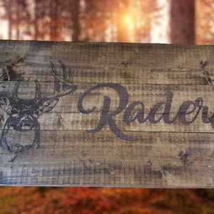 Deer Hunting Custom Sign, Rustic Personalized Wooden Sign Wooden Plaque Home Decor, Hunter Sign, Farm House Sign, Hunting Gift for men