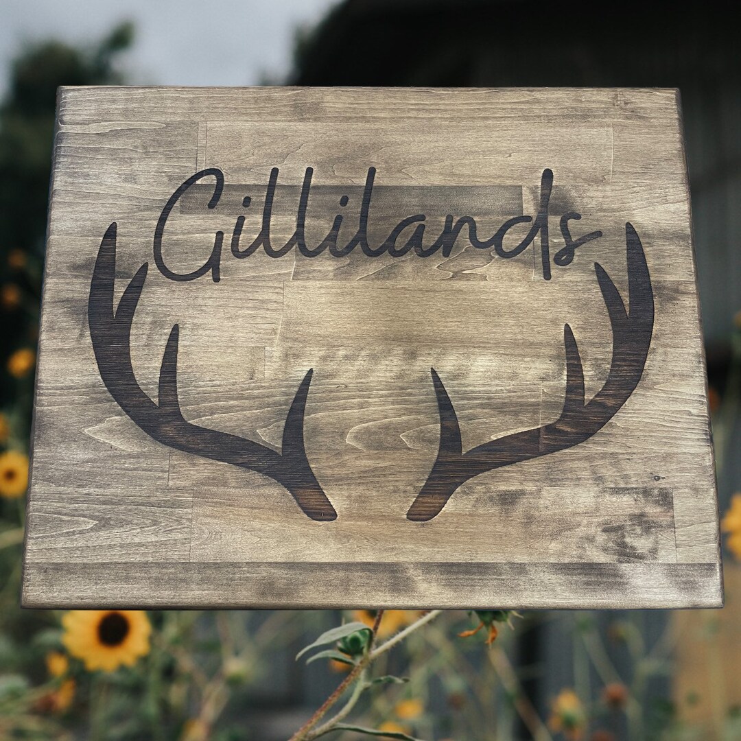 Elk Hunting Custom Sign, Rustic Personalized Wooden Sign Wooden Plaque ...
