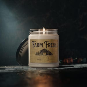Farm Fresh - Rustic Farmhouse Candle – 9oz Soy Wax
