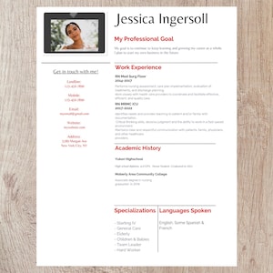 Minimalist Resume Template, Clean Professional Modern Clean Resume Template, Minimalist Professional Resume, Millennial Resume