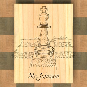 LARGE CHESS Piece Décor, XL King Giant Chess Piece Wood Sign, Handmade Wooden Chess Piece Sign, Decorative Chess