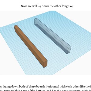Puede incluir: Dos tablas de madera, una marr&oacute;n y otra gris, se colocan horizontalmente sobre un fondo de cuadr&iacute;cula. Las tablas son ambas largas y rectangulares, y son paralelas entre s&iacute;.