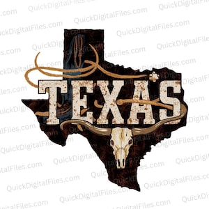 Vintage Texas T-Shirt Graphic | Western Rustic Design (Digital Download)