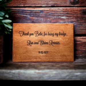 PERSONALIZED Laser Engraved WOOD SIGN, Customized Wooden Sign, Established Family Name Sign, Last Name Sign, Wedding Anniversary Gift