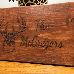 Established Sign With Last Name Sign, Custom Family Name Sign Engraved On Wood, Personalized Large Family Wall Decor Sign