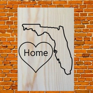 Custom Wood State Sign | Home State | Personalized State Sign | Location Sign | Custom Wood Signs | Wooden Hometown Gift | Wedding Gift Idea