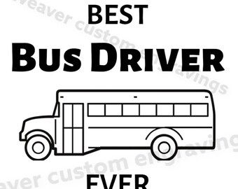 Bester Busfahrer aller Zeiten Clipart, Schulbus-Vektorgrafik (PNG SVG PDF)