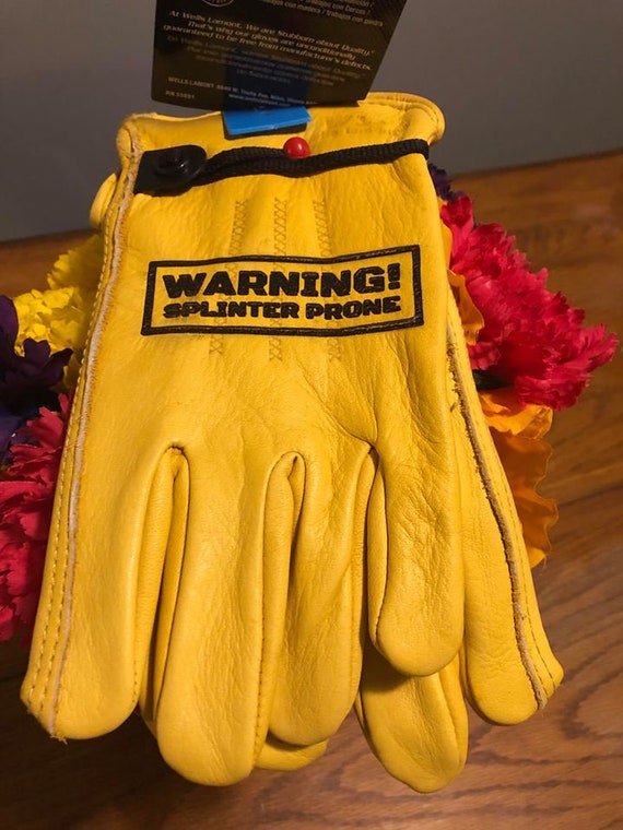 guantes de soldadura guantes de jardín de ante guantes de protección de ante metalurtrabaja guantes industriales Guantes de cuero vintage Accesorios Guantes y manoplas Guantes de jardinería y de trabajo 