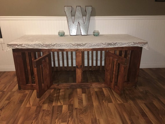 diy dog crate table