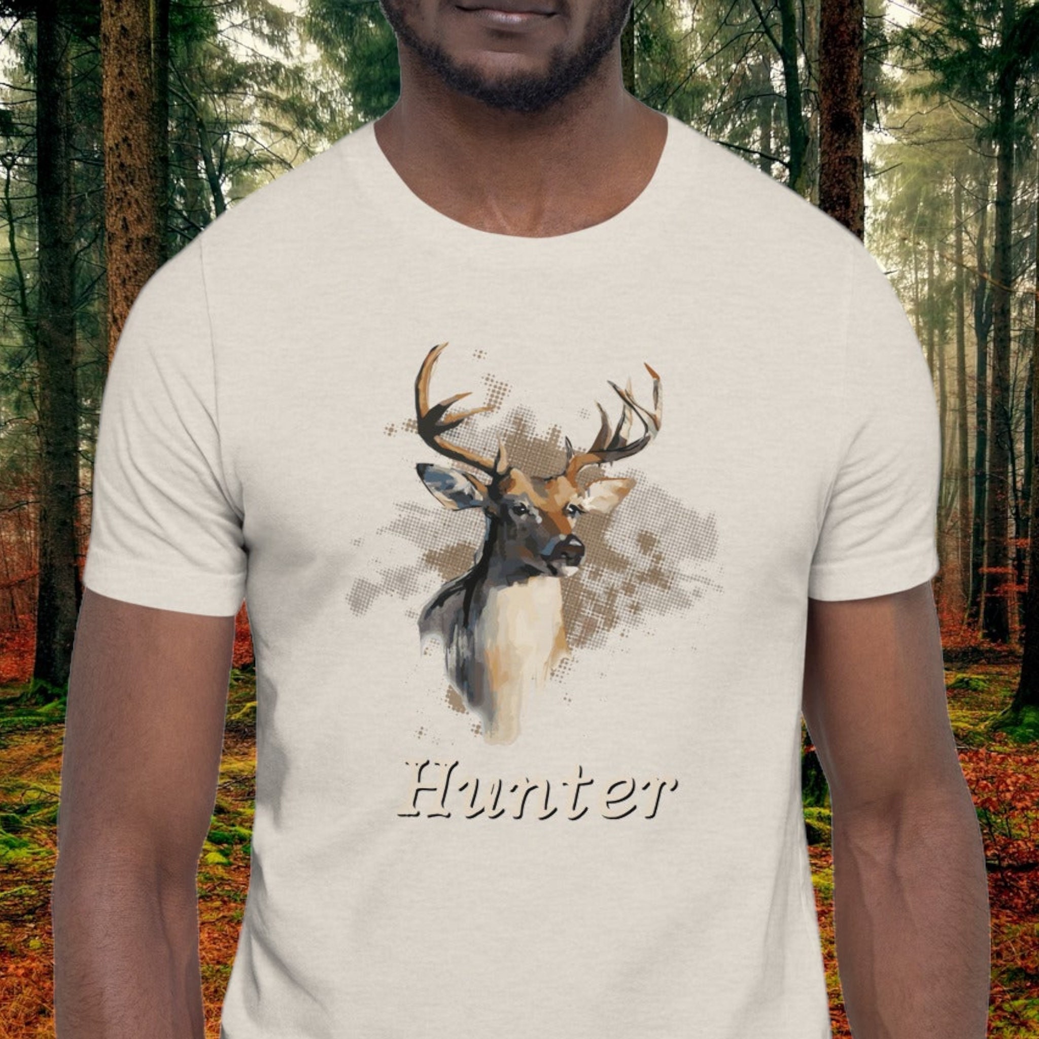 Hunter With Buck Deer Hunting Enthusiast Tee - Etsy
