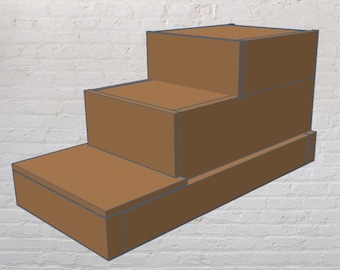 Haustier-Treppen DIY zu Hause, Schritte zum Bett für Hunde, Haustier-Holz-Treppenbaupläne, Katzen-Holzhocker, kurz oder groß, einfach zu bauendes Haustier-Stufen-Design