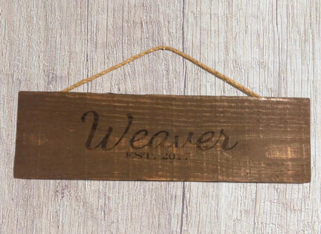 Custom Rustic Sign With Last Name Wall Decor to Hand Anywhere Etsy