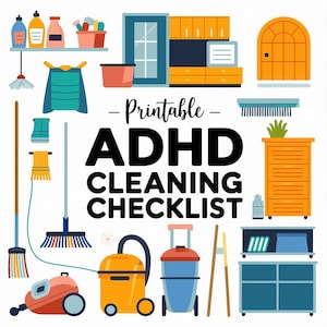 Programma di pulizia ADHD stampabile (PDF - Download digitale)