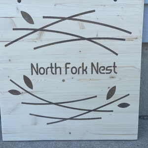 personalized laser engraved wood sign - customized wooden sign, outdoor wood sign, large custom wood sign