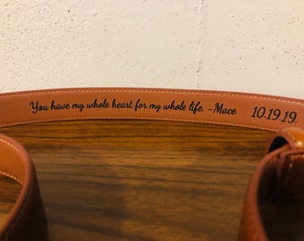 Men's Personalized Leather Belt | Custom Leather Gift for Dad | Stylish and Durable