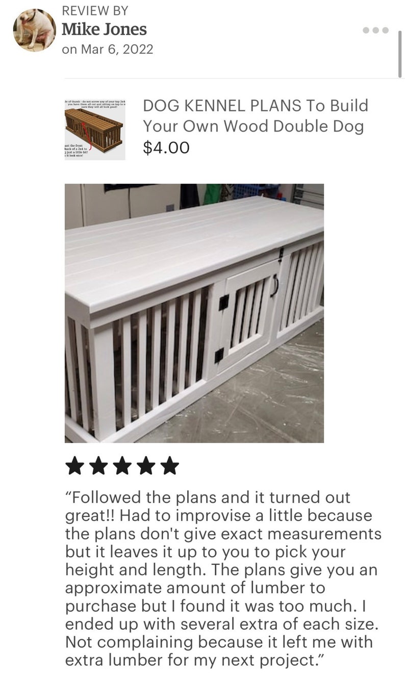 DIY Dog Kennel PLANS Blueprint to Build Your Own Wood Double Etsy