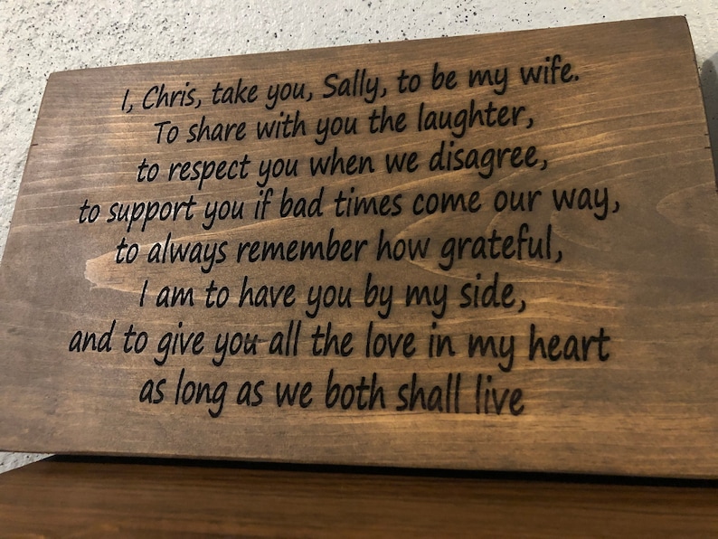 ENGRAVED WOODEN SIGN, Customized Wood Sign, Wedding Gift Sign, Not A Place Of Honor, In This House We Believe, Quote Plaque Wall Art image 7