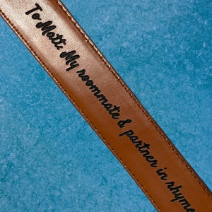 Engraved Message Leather Belt, Personalized Leather Belt, Leather Belt, Custom Leather Belt, Custom Belt, Belt, Personal belt, fathers gift