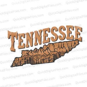 Vintage Tennessee T-Shirt Graphic | Rustic Southern Style (Digital Download)