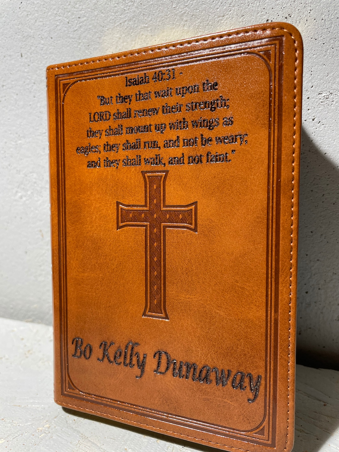Personalized Leather Bible, Custom Bible, Engraved Bible, Christian