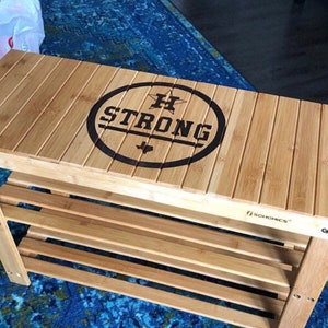 Custom Shoe Bench, Personalized Entryway Shoe Organizer, Engraved End Of Bed Bench, Mudroom Benches With Storage Rack