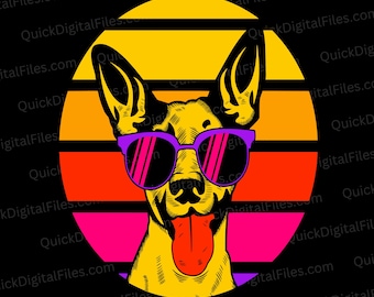 Chihuahua With Sunglasses | Vibrant SVG & PNG | Fun Digital Download