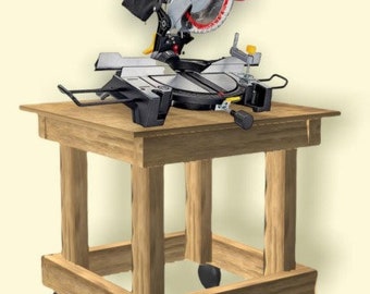 DIY verrijdbare werkbanktafel PLANNEN om je eigen houten vierkante rollende werkbank te bouwen! Werkbank met wielen - Build At Home pdf