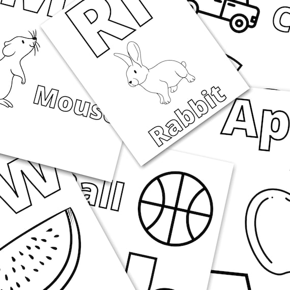 ABC Coloring Book : Alphabet Coloring books for adults, Kids