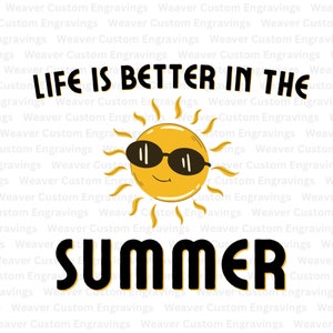 Life is Better in the Summer SVG PNG PDF Graphic: Embrace the Seasonal Joy!