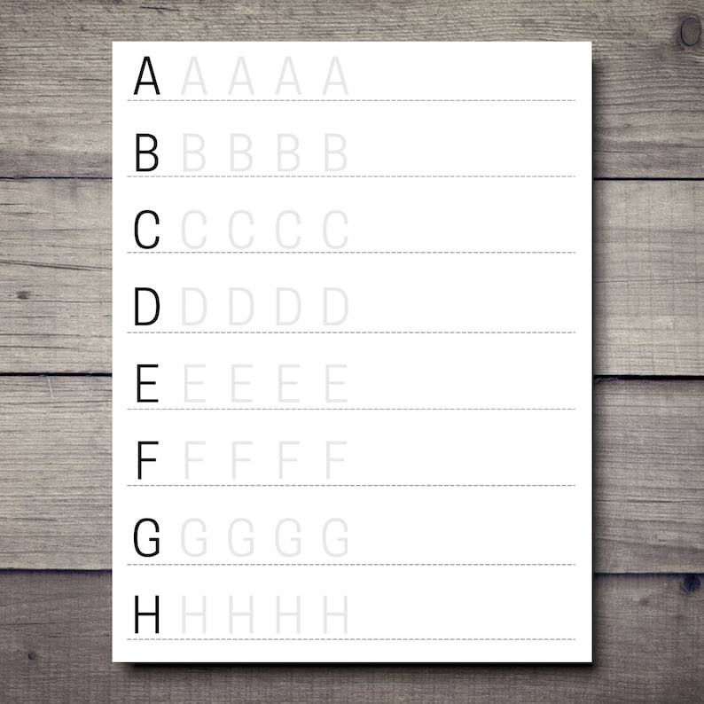 ALPHABET PRACTICE Sheets, Learn Upper Case & Lower Case Letters ...
