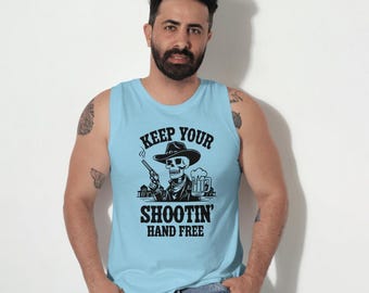 Keep Your Shootin' Hand Free: Western Pro-Second Amendment Graphic (Digital Download)