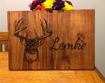 Deer Hunting Custom Sign, Rustic Personalized Wooden Sign Wooden Plaque Home Decor, Hunter Sign, Cabin Sign, Hunting Gift for men