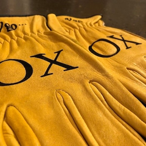 Men’s Leather Work Driving Gloves | Gifts For Men | Customized Man Gloves
