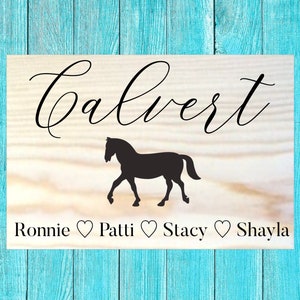 Personalized Family Name Sign | Established Last Name Sign | Custom Wood Sign