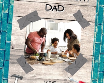Editable Birthday Card for Dad | Customizable Father's Day & Grandpa Card