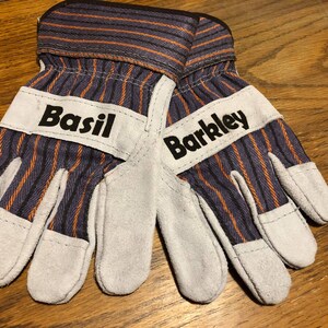 Mens Custom Work Gloves | Laser Engraved Gloves | Personalized Carpenter Gloves | Gift For Him | Work Gloves