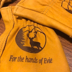 Work Gloves, Customized Personalized Gardening Working Gloves, Construction Worker Gloves Gift for Men, Custom Work Gloves, Wells Lamont
