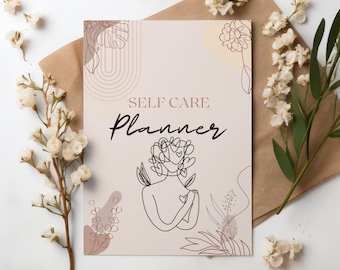 Digital Self Care Planner | Comprehensive Beauty and Skincare Tracker | Printable PDF