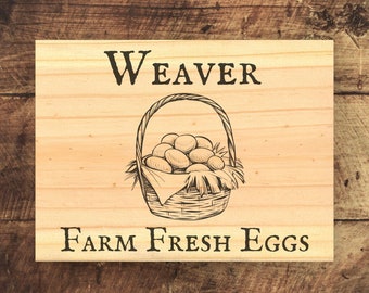 Vintage Custom Farm Fresh Eggs, Chicken Coop Personalized Sign, Farm Fresh Eggs Rustic Sign, Decor For Farmhouse, Custom Chicken Wall Decor