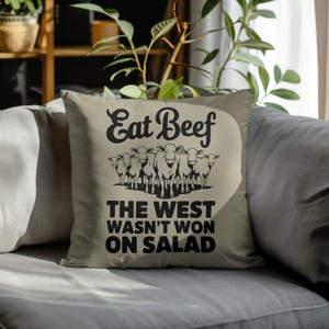 Mangez du boeuf - L'Occident n'a pas gagné sur la salade SVG PNG JPEG pdf (Design numérique de ferme et de ranch rustique)