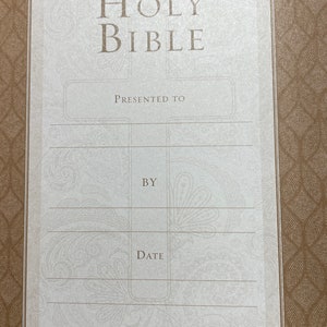 Bible Personalized Makes A Great Christian Gift, Baptism Or Birthday Leather Bible, Mothers Day Laser Engraved KJV Christian Bible image 9