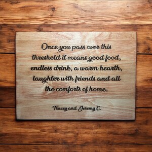 PERSONALIZED Laser Engraved WOOD SIGN, Customized Wooden Sign, Established Family Name Sign, Last Name Sign, Wedding Anniversary Gift