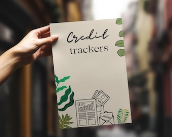 Credit Trackers PDF | Debt Management Journal | Printable Financial Planner