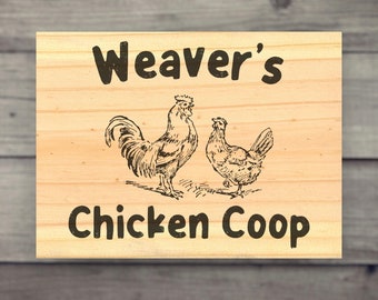 Signo de madera personalizado vintage de granja, letrero personalizado de gallinero, letrero rústico de huevos frescos de granja, decoración para granja, decoración de pared de pollo personalizada