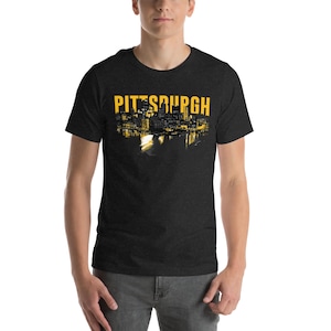 T-shirt unisexe Pittsburgh Skyline