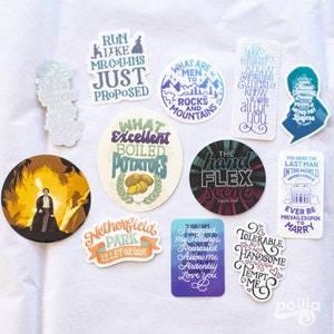 Pride and Prejudice 12 Sticker Set