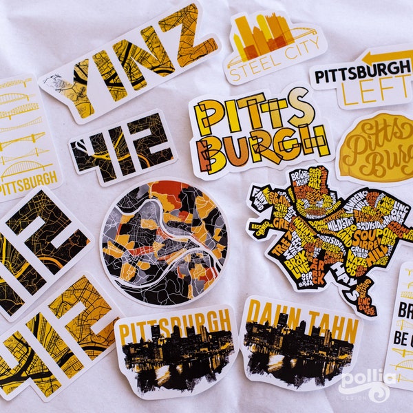 Pittsburgh Stickers Etsy