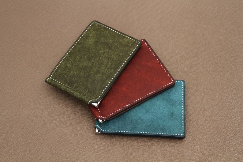 Personalized Leather Money Clip Wallet Engraved Money Clip Etsy - image 0