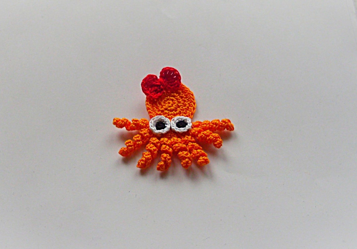crochet-octopus-applique-sea-creature-embellishment-etsy